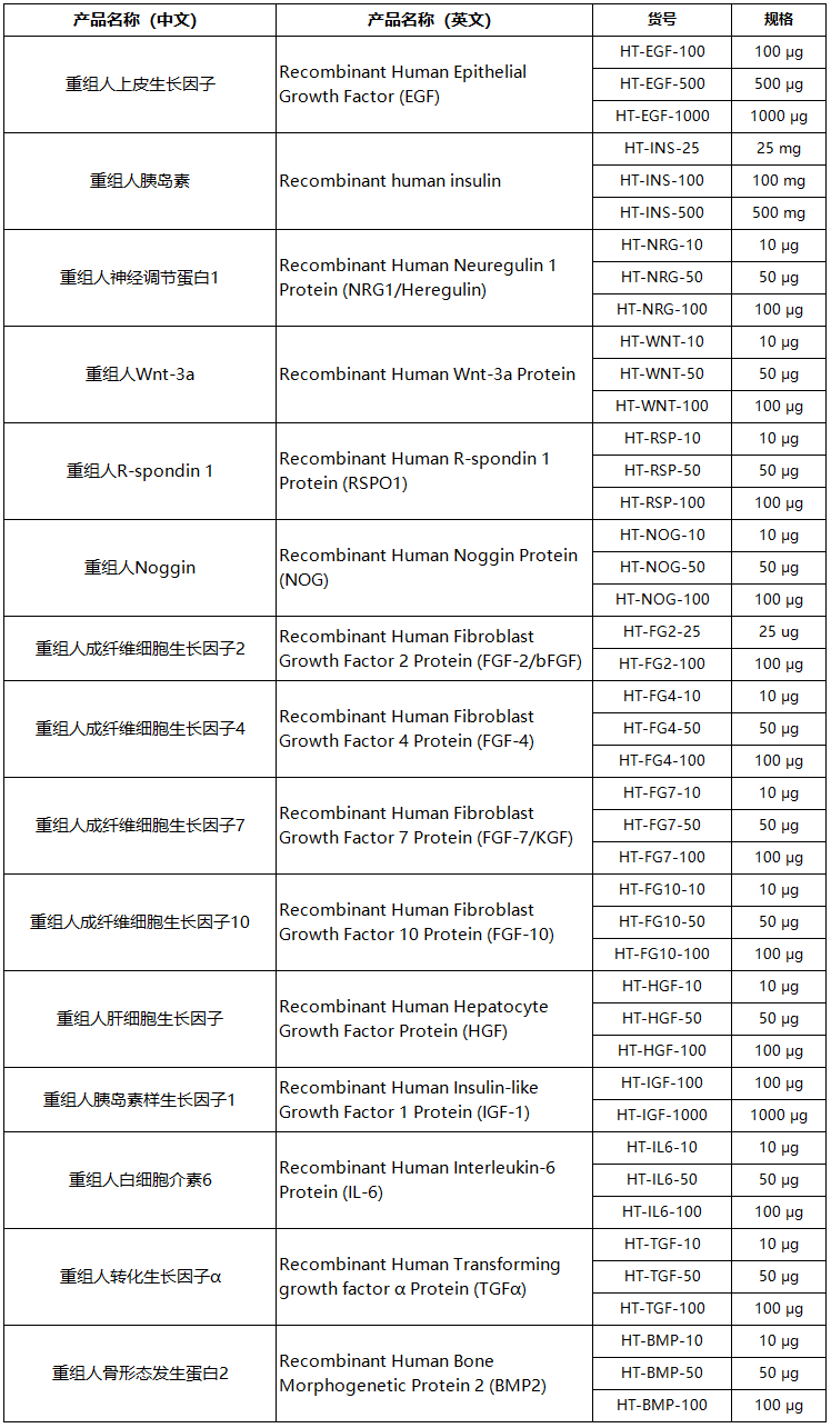 类器官生长因子