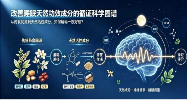 褪黑素国标落地，改善睡眠天然功效成分的循证图谱：从药食同源到天然活性成分，如何解码一夜好眠？